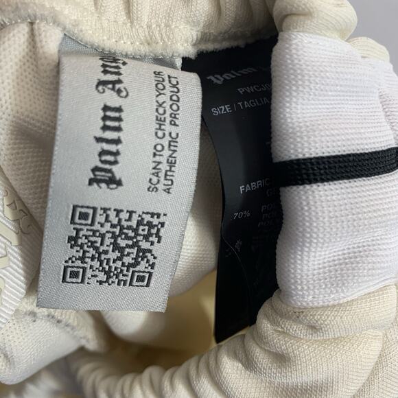 PALM ANGELS White Leopard V Colorblock Jogger Track Pants Adult Size XS - Picture 6 of 12